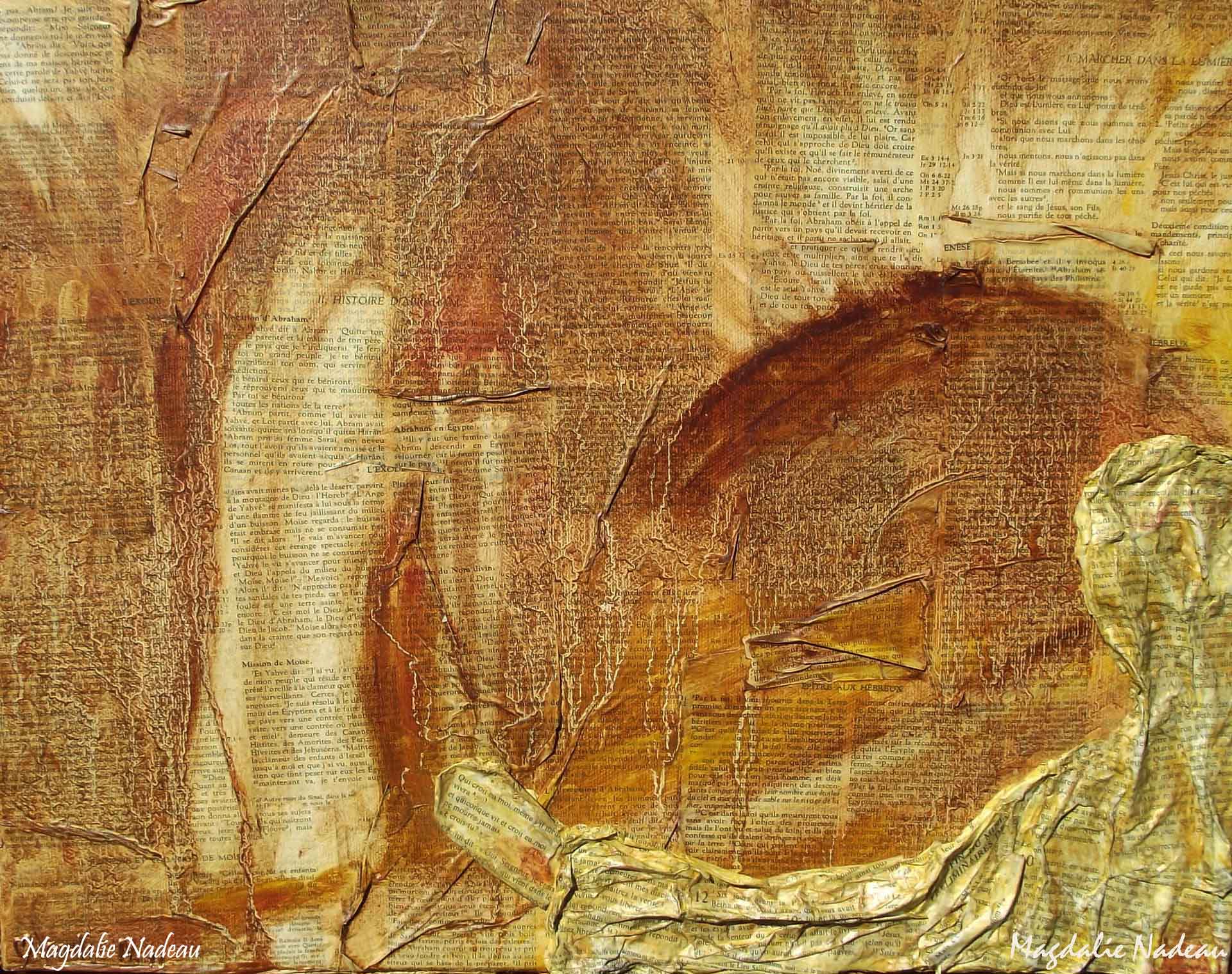 VA EN PÈLERINAGE VERS TA TERRE PROMISE comme Abraham, Moïse, Emmaüs