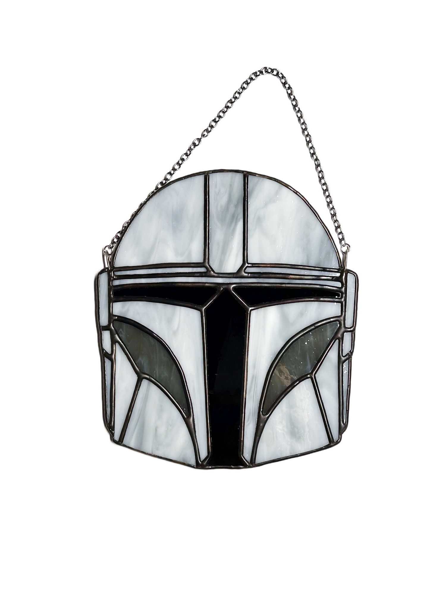 Mandalorian Stained Glass Suncatcher