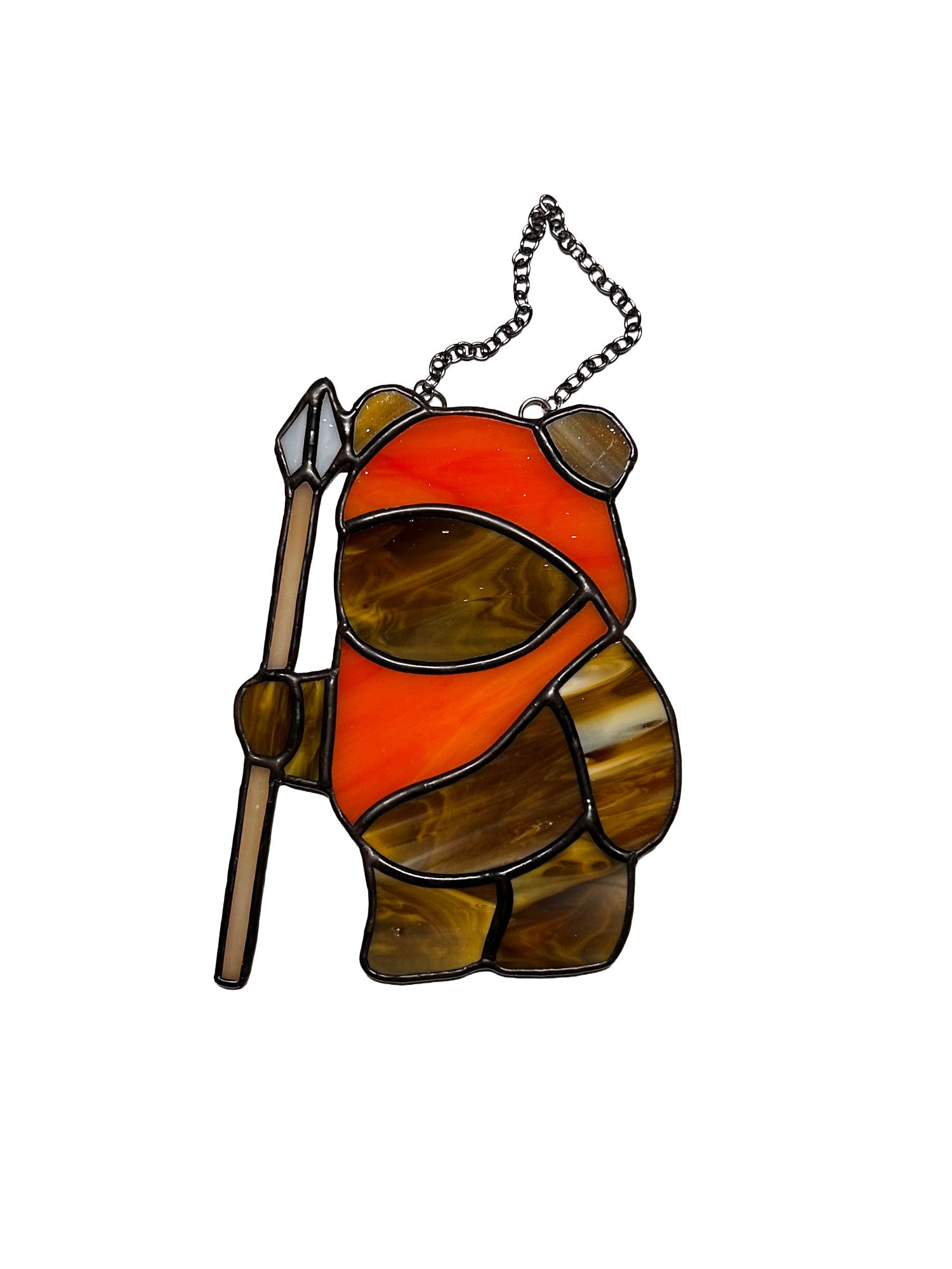 Ewok Stained Glass Suncatcher