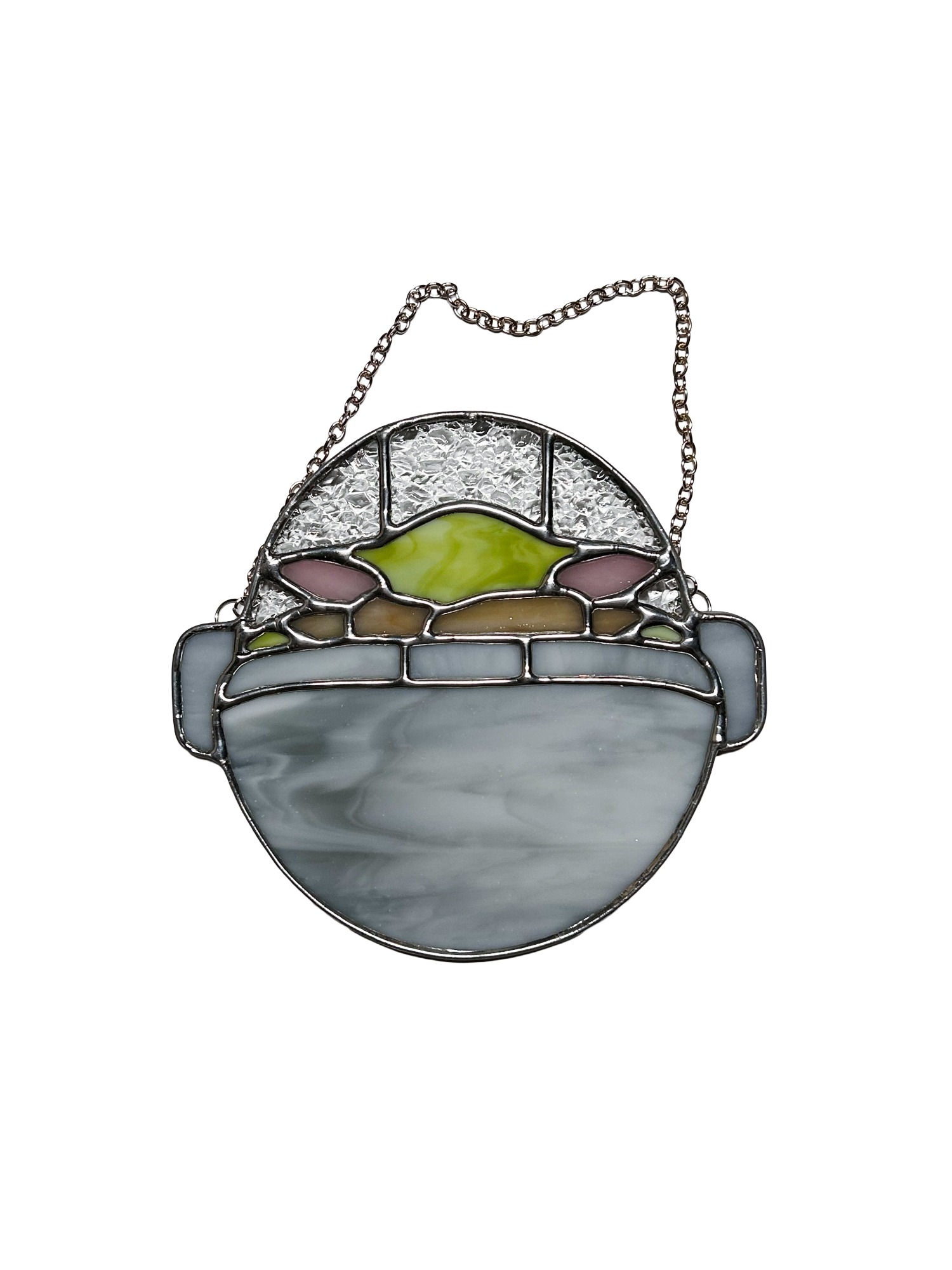 Grogu Stained Glass Suncatcher