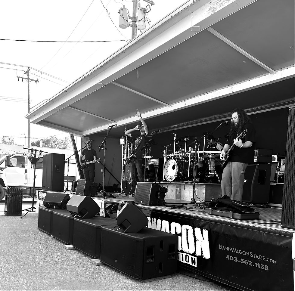 Retcon. performing at the Brooks Music Festival, Summer 2025.