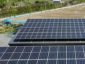 2022년 시공한 해뜰 발전소 사진