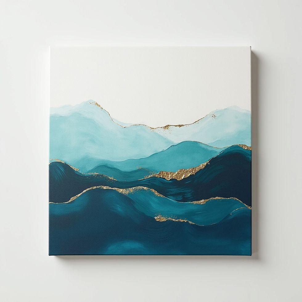 Abstract Ocean Canvas