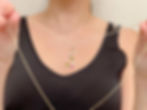 Thumbnail: Rainbow Initial Necklace with Gemstones