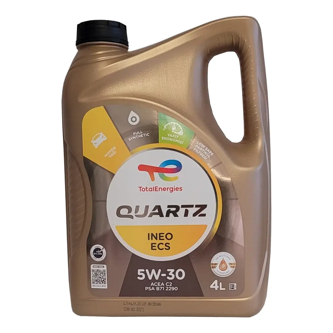 Total Quartz Ineo Ecs 5W30 Motor Yağı 4 Lt Partiküllü