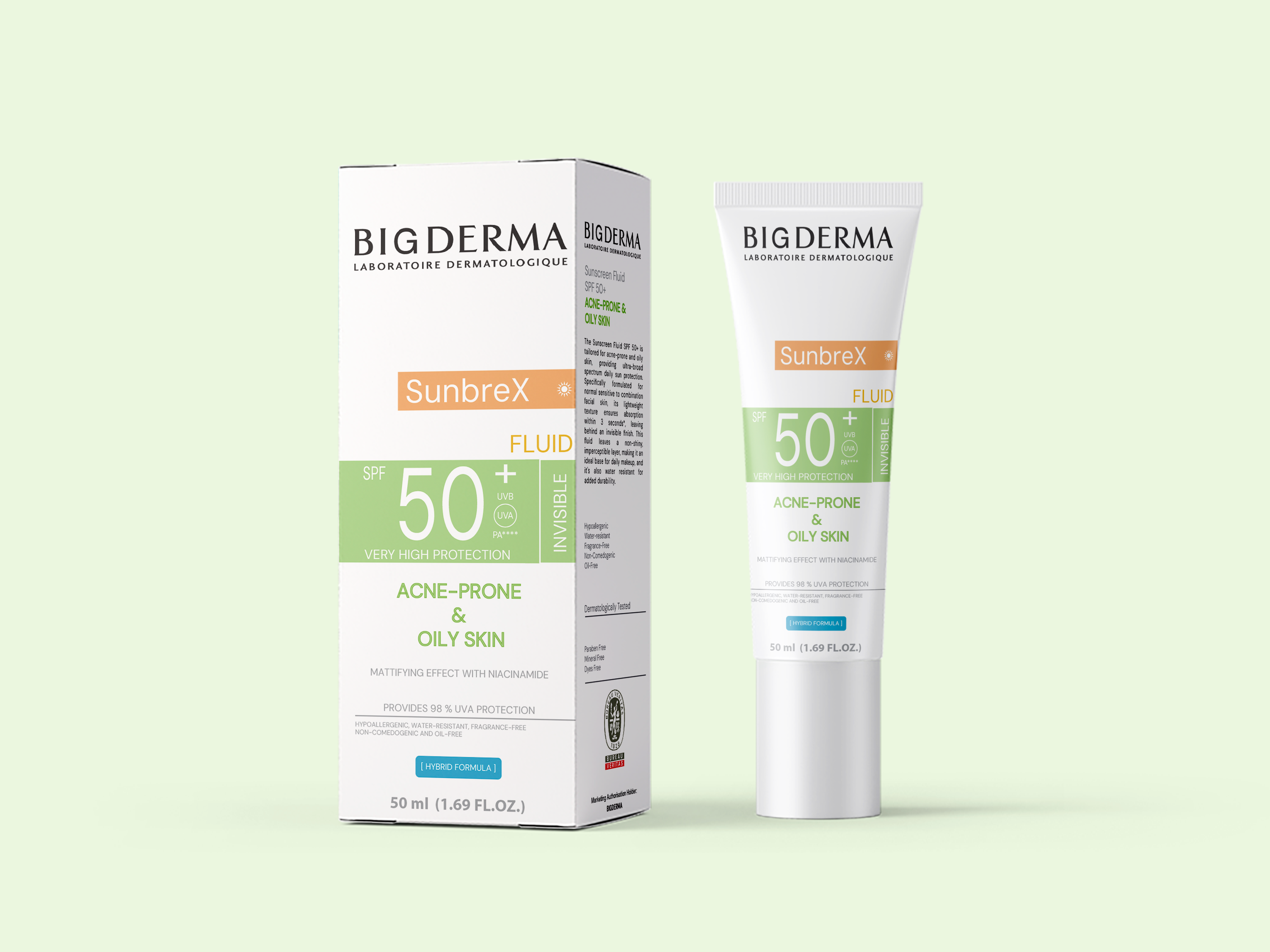 SUNBREX OILY INVISIBLE SUNSCREEN SPF 50+ FLUID