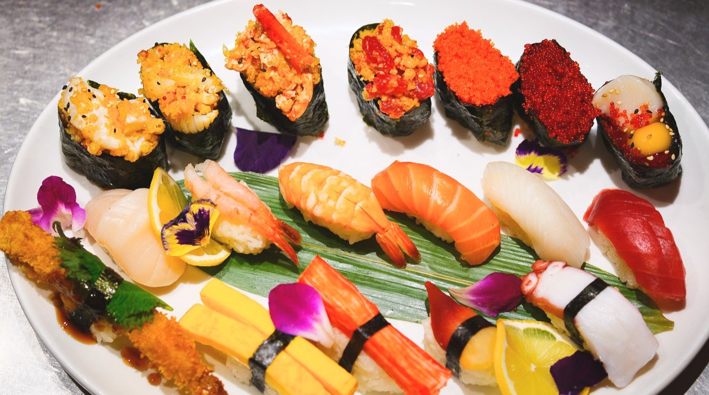 Arranged Food and Objects