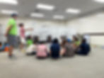 Having fun playing music games at the JCC!