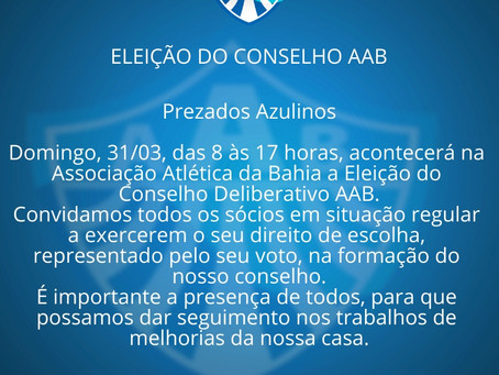 Eleição Conselho Deliberativo AAB
