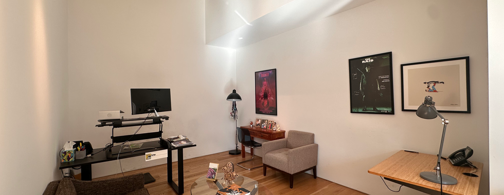 A bare room at XYZ Films without panels