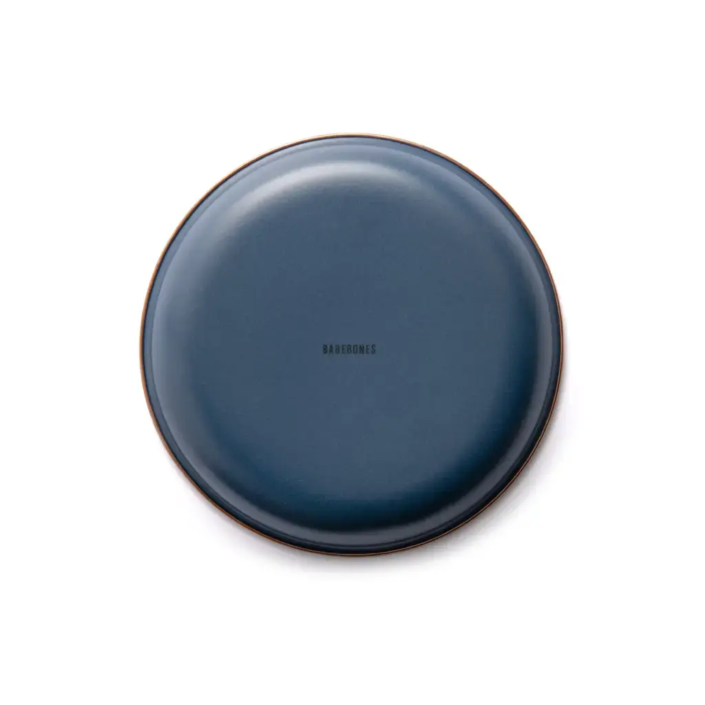 Enamel 2-Tone Salad Plate Set - Deep Indigo
