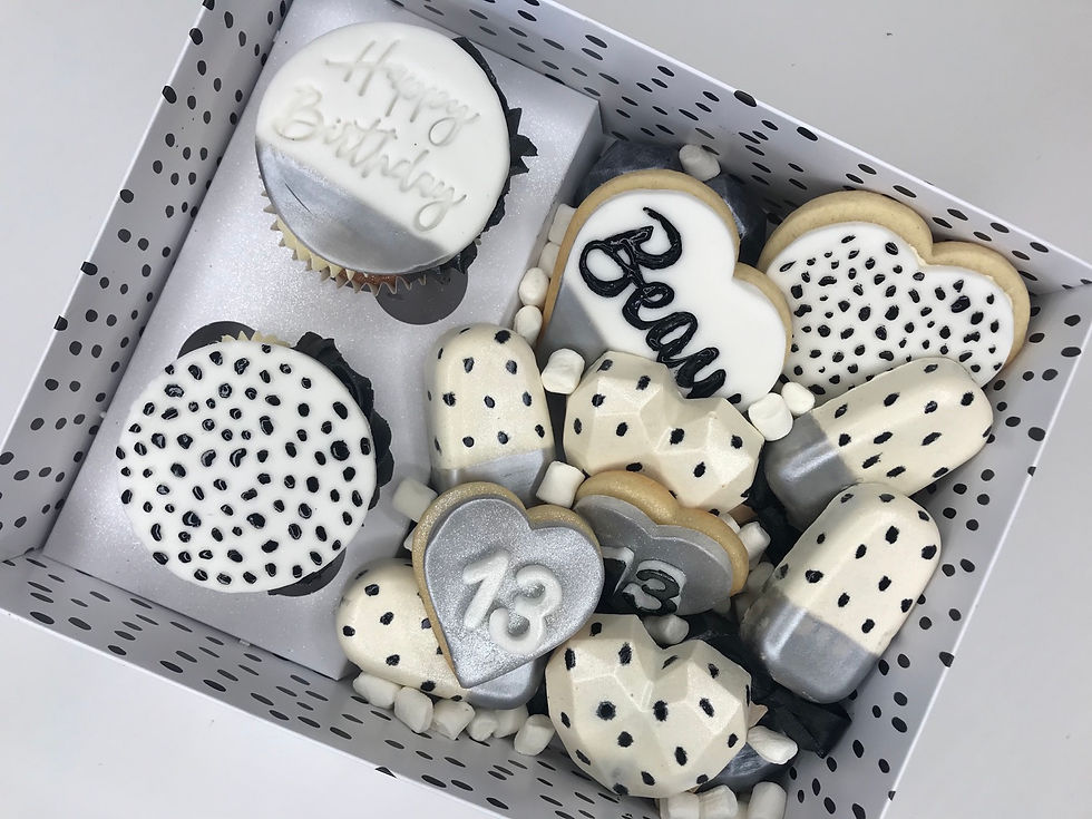 Thumbnail: Dalmatian print luxury treat box 