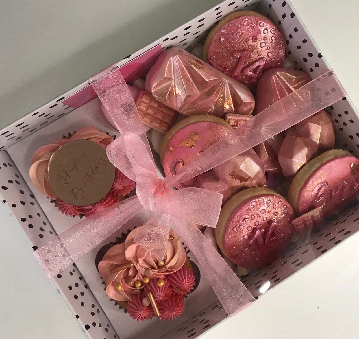 Rose gold luxury treat box