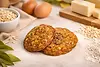 Oatmeal cookies with oats, eggs, butter