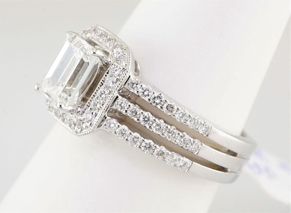 Thumbnail: 18k GIA Certified Natural Diamond Engagement Ring