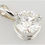 Thumbnail: 14k igi certified lab grown diamond solitaire pendant