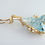 Thumbnail: 14k fantasy cut blue topaz and diamond pendant/pearl enhancer