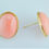 Thumbnail: 14k rose coral earrings