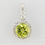 Thumbnail: 14k peridot and natural diamond halo style pendant
