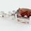 Thumbnail: 14k garnet and natural diamond pendant