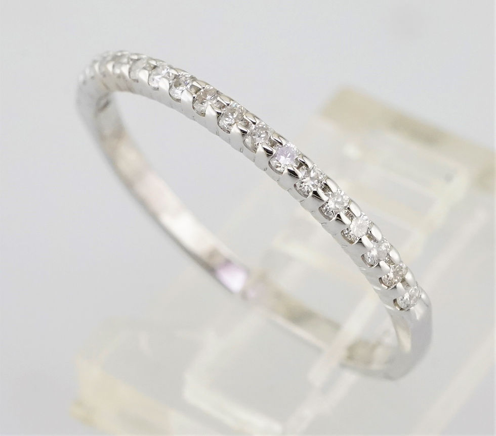 Thumbnail: 10k natural diamond anniversary/wedding band