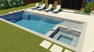 The X36 Fiberglass Pool from River Pools
