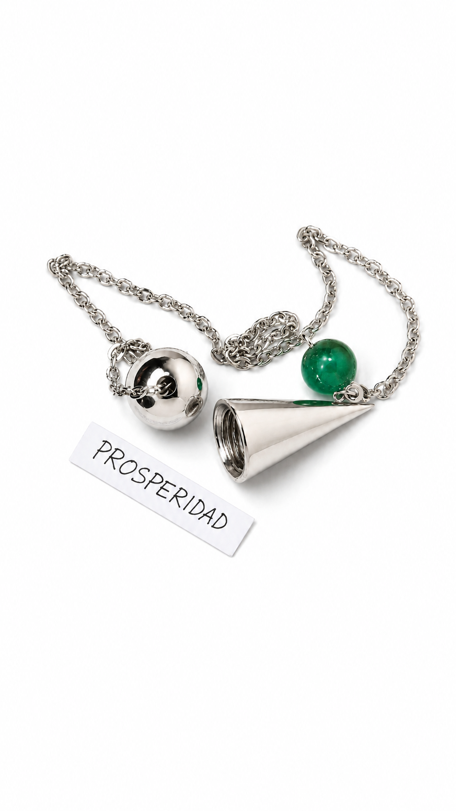 Miniatura: PÉNDULO TESTIGO PLATA 925