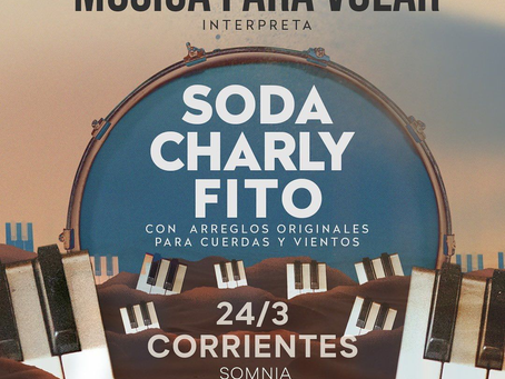 “Música para volar” en Corrientes: un recorrido por las obras de Fito Páez, Charly García y Cerati