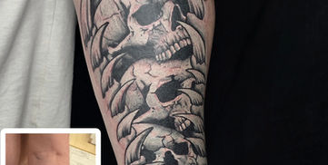 Cover Up Tattoo, Black and Grey Tattoo, Black Tattoo, Cover Up Regensburg