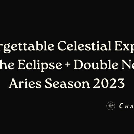 Eclipse + Double New Moon