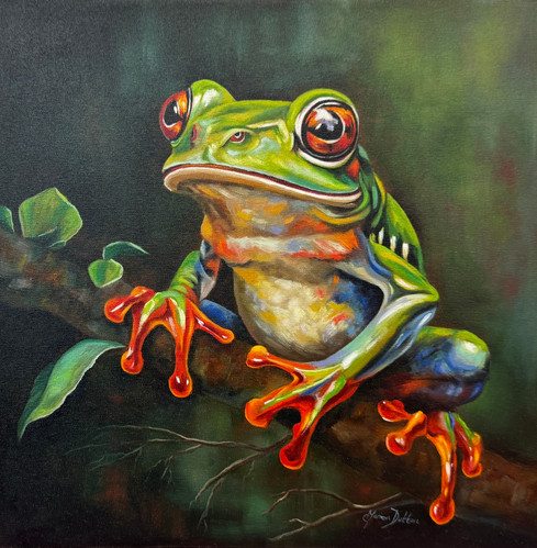 Emerald Leap | Original Oil Painting