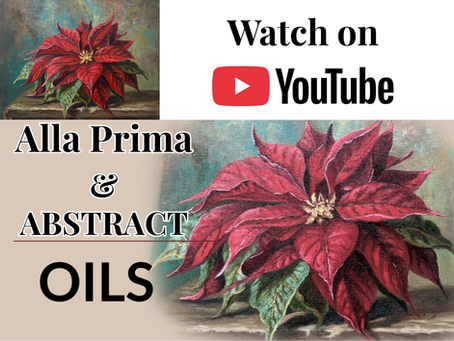 Red Velvet | Painting the Poinsettia in Oils