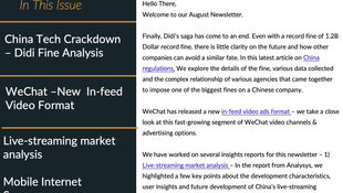 Newsletter - August 2022