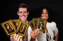 Royal portrait AI photo booth experience for luxury events