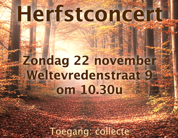 Herfstconcert 2026 poster