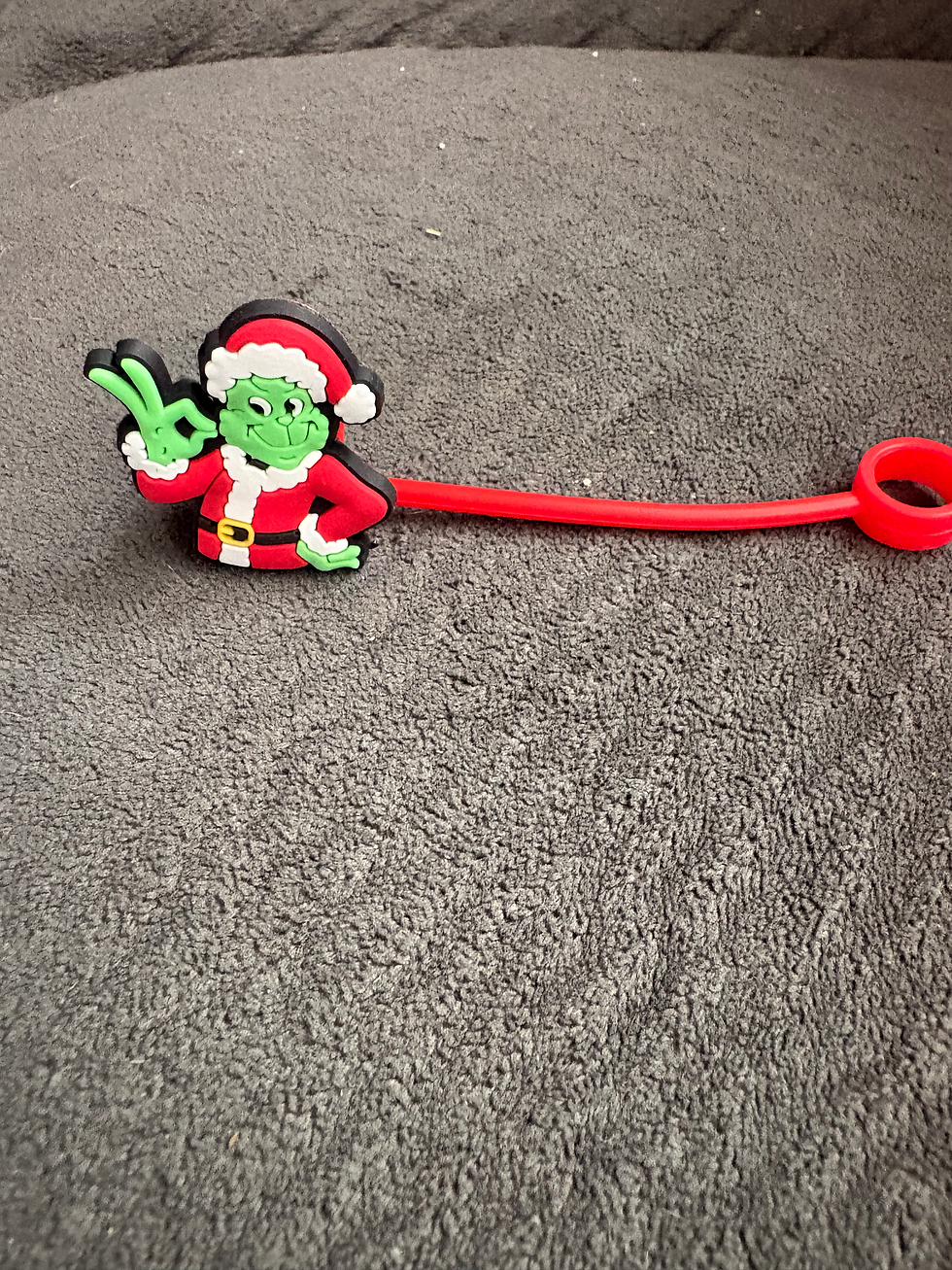 Thumbnail: Grinch Straw Toppers