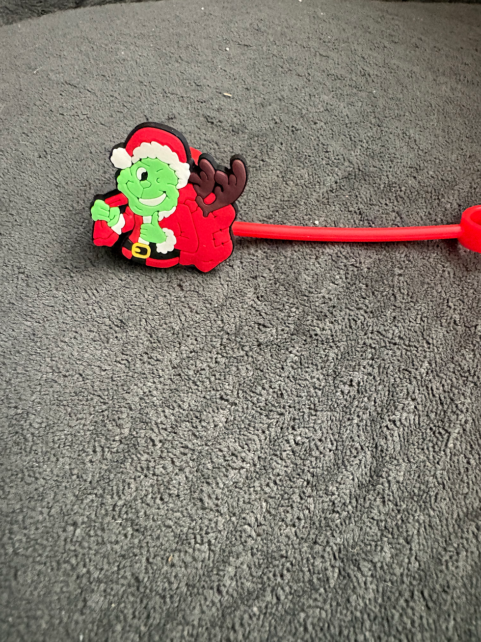 Thumbnail: Grinch Straw Toppers