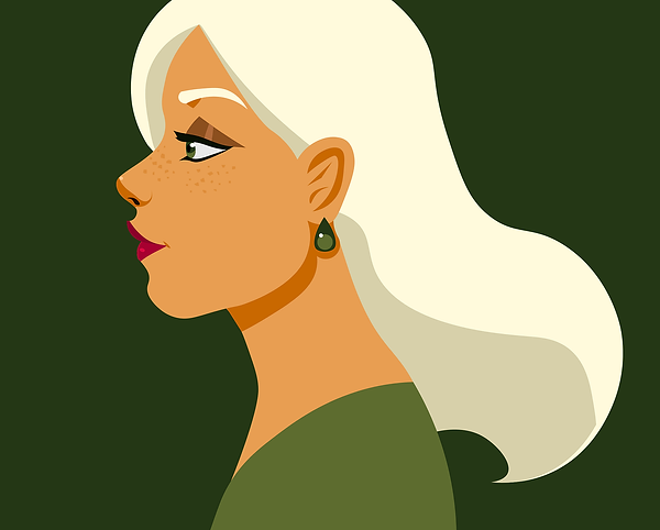 A cartoon image of three attractive women with blonde hair, green tops and freckles, representing the filtered beauty standards promoted on social media.