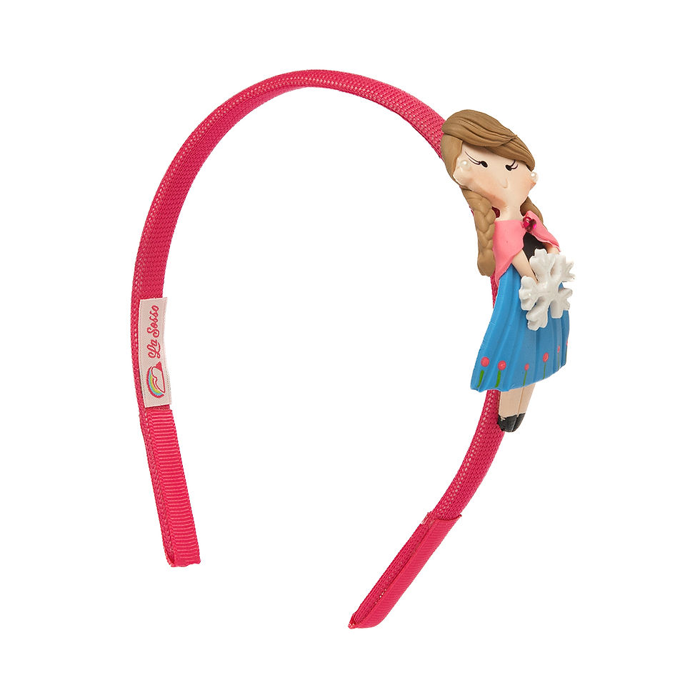 ARCO DE CABELO VERMELHO PRINCESA ANNA