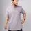 Thumbnail: Purple Chambre Cotton Linen Men Short Kurta