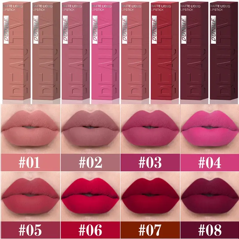 Thumbnail: Velvet matte lip gloss matte velvet smooth easy dimensional plumping lipstick