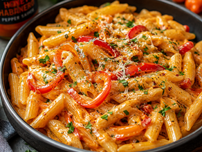 Creamy Spicy Honey Habanero Pepper Pasta