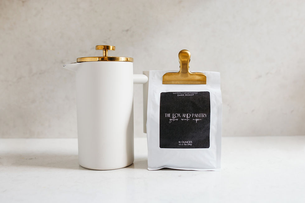 Thumbnail: French Press | Matte White & Shiny Gold