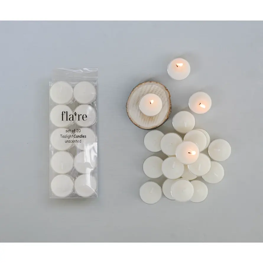 Thumbnail: Unscented Tealights, Set of 20