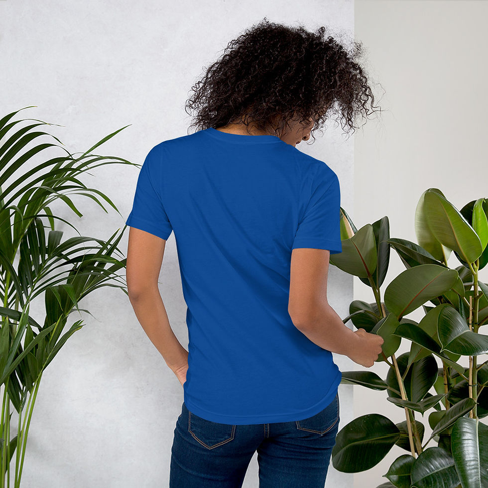 Miniature : T-shirt unisex avec logo Lisa léonne en blanc