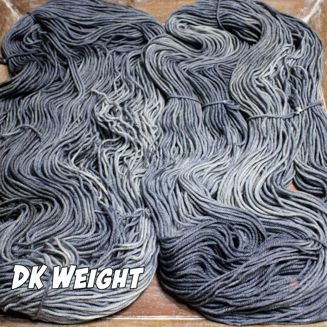 phat girlz fibre dk weight stormy days stock photo