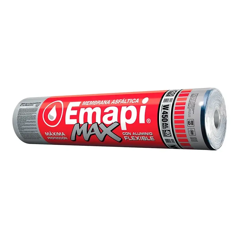 Thumbnail: Membrana Asfáltica Reforzada EMAPI W450 de Aluminio Flexible