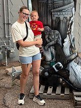 Abigail Shipley- Owner with son