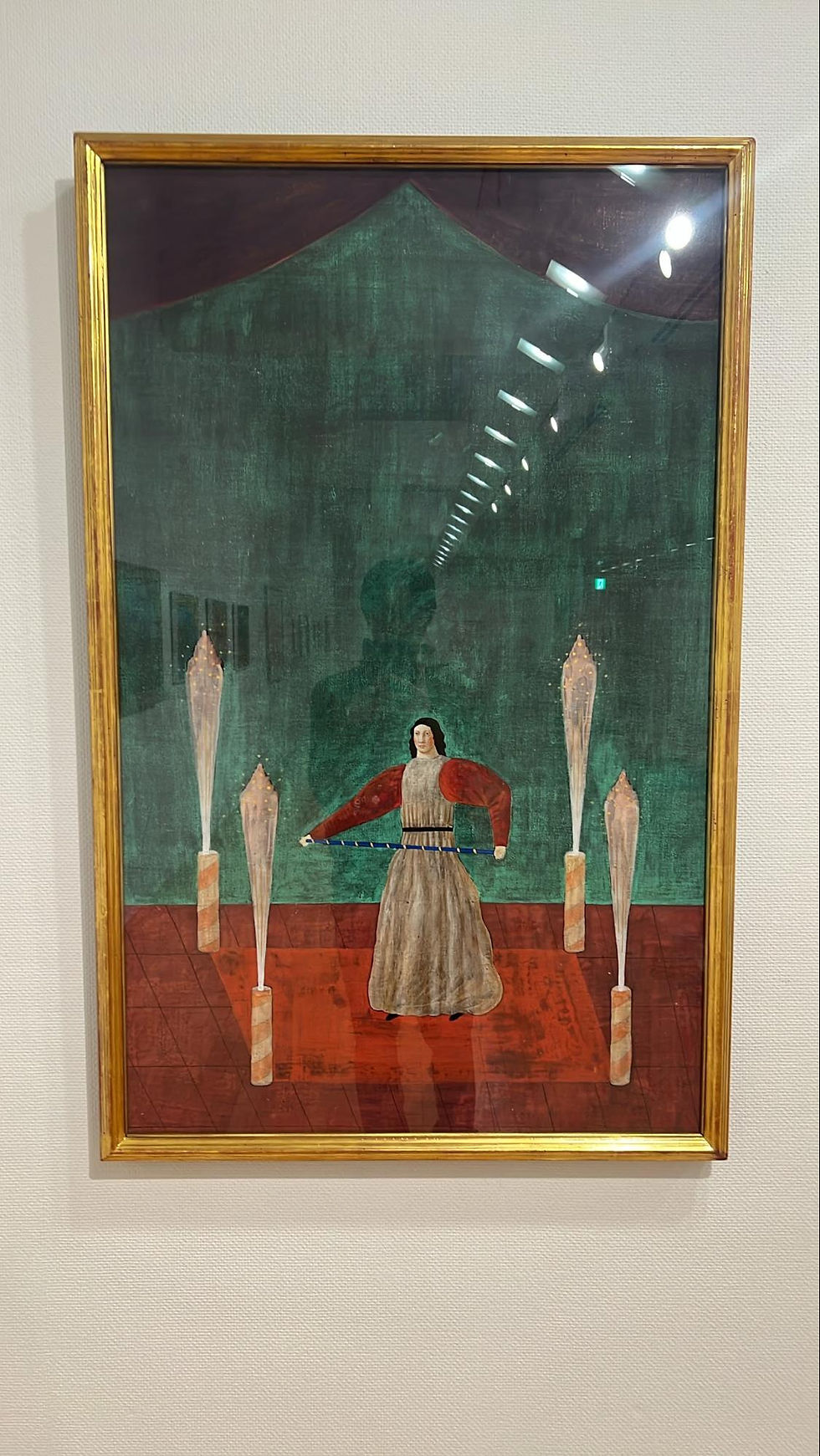 有元利夫《花火のある部屋》1979年