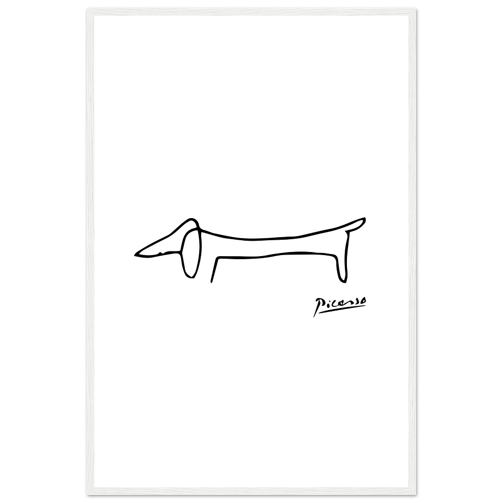 Thumbnail: Pablo Picasso Dachshund Dog (Lump) Artwork Poster